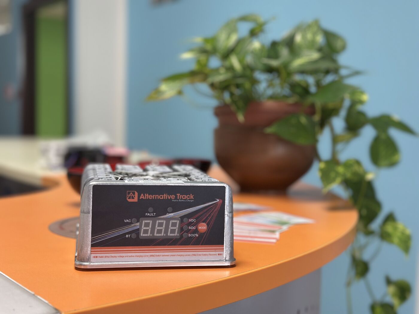 ALT charger on a partner showroom table