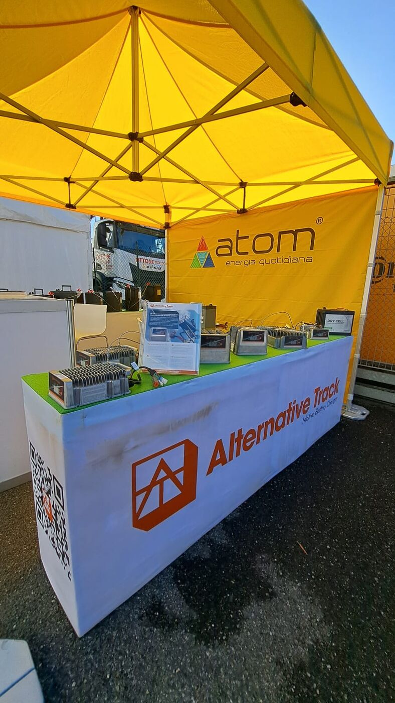 Alternative Track booth at the Atom trade show